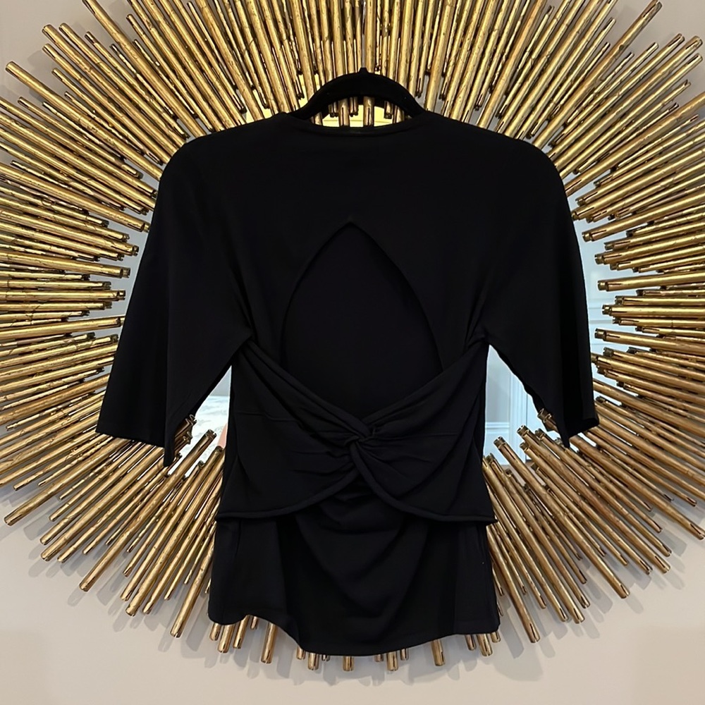 Favorite Daughter Cut Out Open Back Detail Women's Top